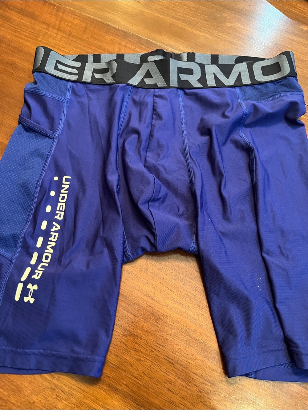 Under Armour Men’s Boxer Briefs - Royal Blue with Black Waistband